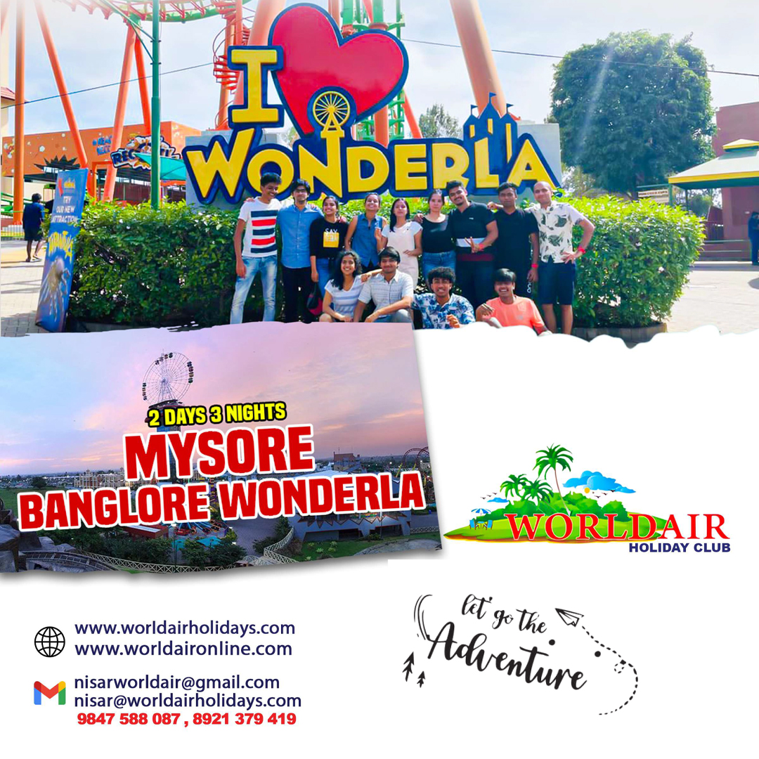 MYSORE, BANGALORE WONDERLA ONE NIGHT PACKAGE